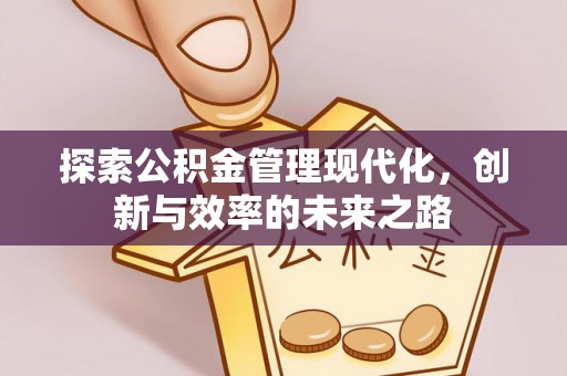 荥经探索公积金管理现代化，创新与效率的未来之路