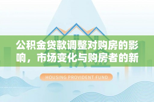 荥经公积金贷款调整对购房的影响，市场变化与购房者的新选择