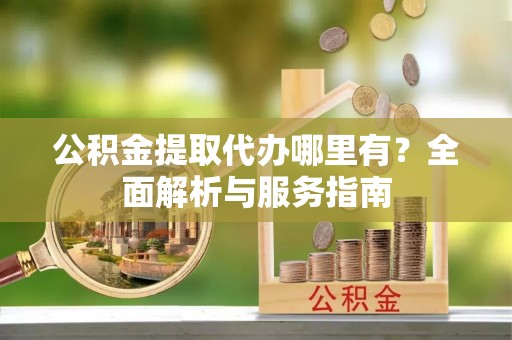 荥经公积金提取代办哪里有？全面解析与服务指南
