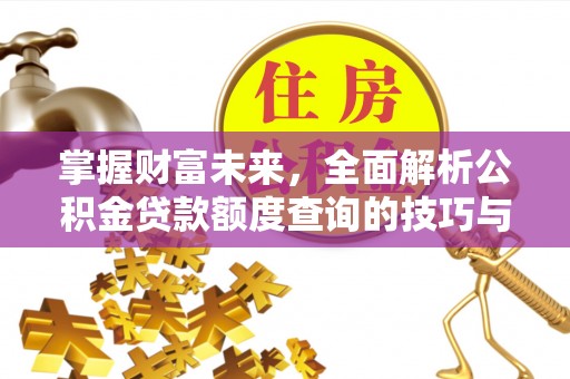荥经掌握财富未来，全面解析公积金贷款额度查询的技巧与策略