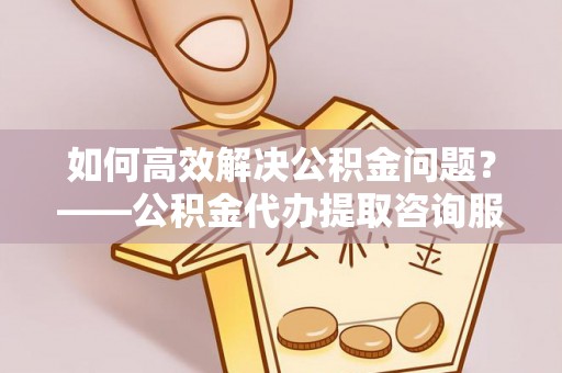 荥经如何高效解决公积金问题？——公积金代办提取咨询服务指南