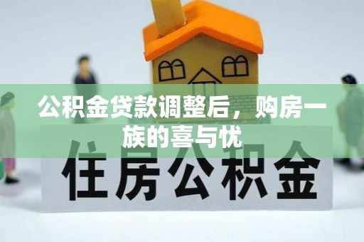 荥经公积金贷款调整后，购房一族的喜与忧