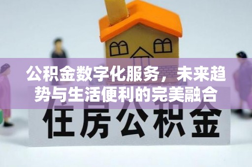 荥经公积金数字化服务，未来趋势与生活便利的完美融合
