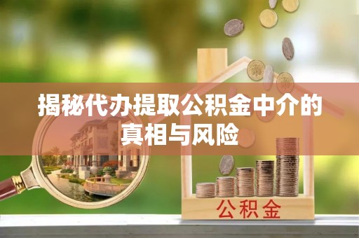 荥经揭秘代办提取公积金中介的真相与风险