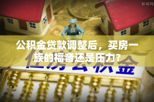 荥经公积金贷款调整后，买房一族的福音还是压力？