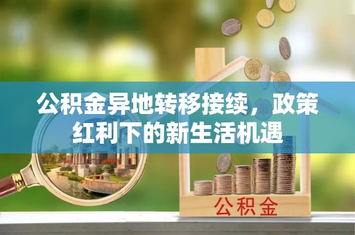 荥经公积金异地转移接续，政策红利下的新生活机遇