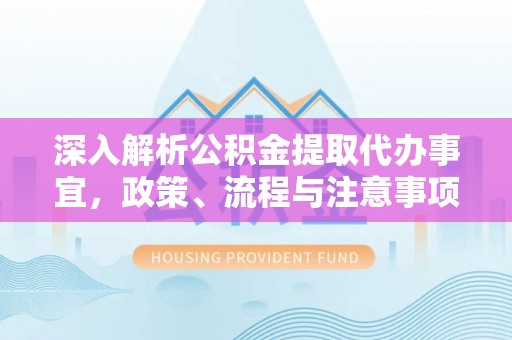 荥经深入解析公积金提取代办事宜，政策、流程与注意事项全攻略
