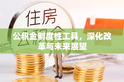 荥经公积金制度性工具，深化改革与未来展望