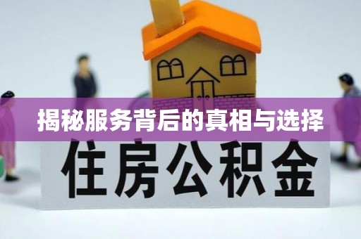 荥经揭秘服务背后的真相与选择