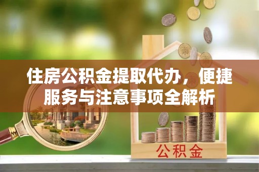 荥经住房公积金提取代办，便捷服务与注意事项全解析