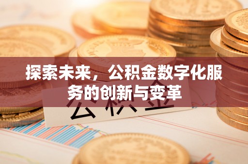 荥经探索未来，公积金数字化服务的创新与变革