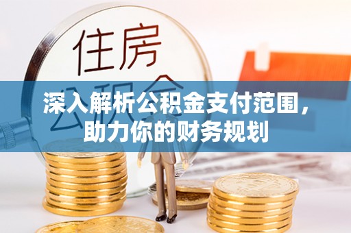 荥经深入解析公积金支付范围，助力你的财务规划