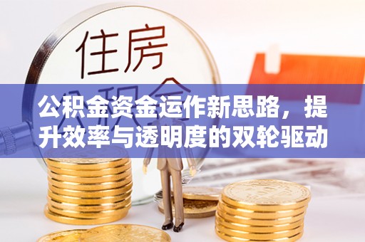 荥经公积金资金运作新思路，提升效率与透明度的双轮驱动