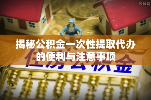 荥经揭秘公积金一次性提取代办的便利与注意事项