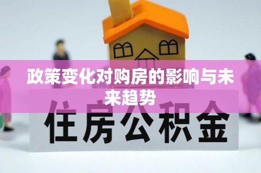 荥经政策变化对购房的影响与未来趋势