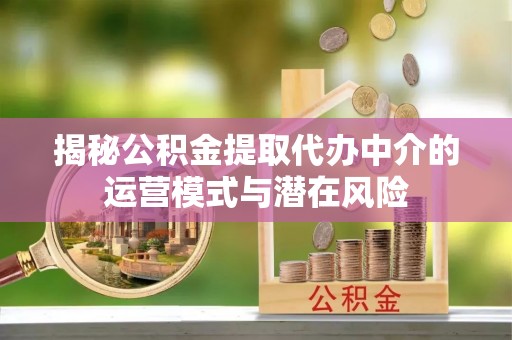 荥经揭秘公积金提取代办中介的运营模式与潜在风险