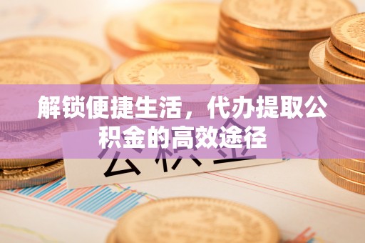 荥经解锁便捷生活，代办提取公积金的高效途径