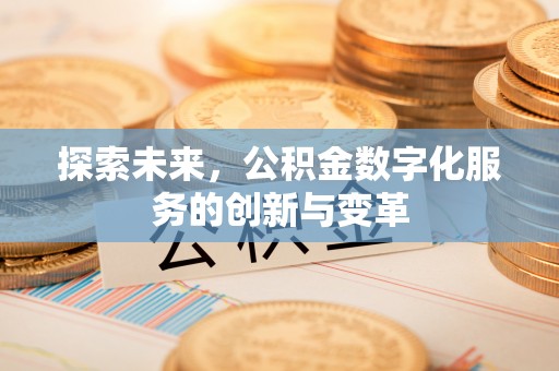 荥经探索未来，公积金数字化服务的创新与变革