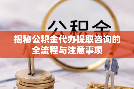 荥经揭秘公积金代办提取咨询的全流程与注意事项