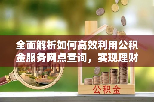 荥经全面解析如何高效利用公积金服务网点查询，实现理财与生活优化
