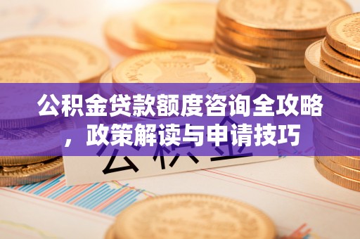 荥经公积金贷款额度咨询全攻略，政策解读与申请技巧