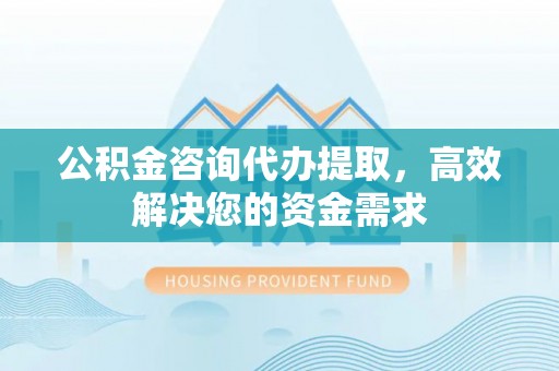 荥经公积金咨询代办提取，高效解决您的资金需求