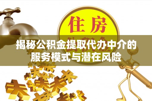 荥经揭秘公积金提取代办中介的服务模式与潜在风险