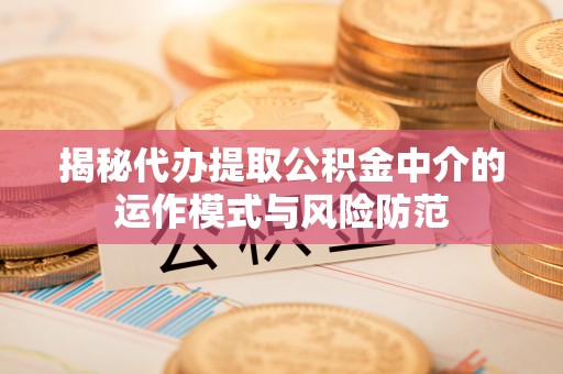 荥经揭秘代办提取公积金中介的运作模式与风险防范