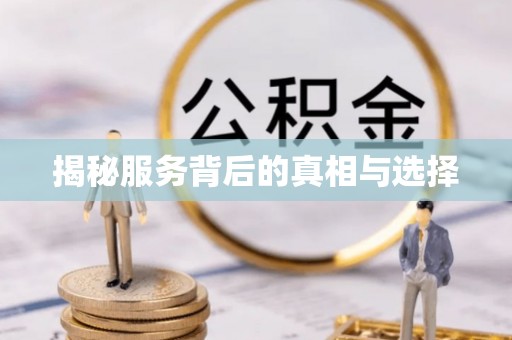 荥经揭秘服务背后的真相与选择