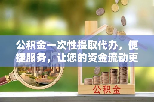 荥经公积金一次性提取代办，便捷服务，让您的资金流动更高效