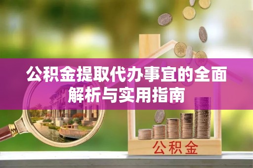 荥经公积金提取代办事宜的全面解析与实用指南