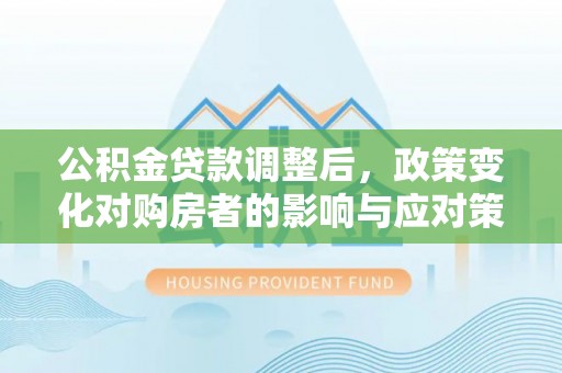 荥经公积金贷款调整后，政策变化对购房者的影响与应对策略